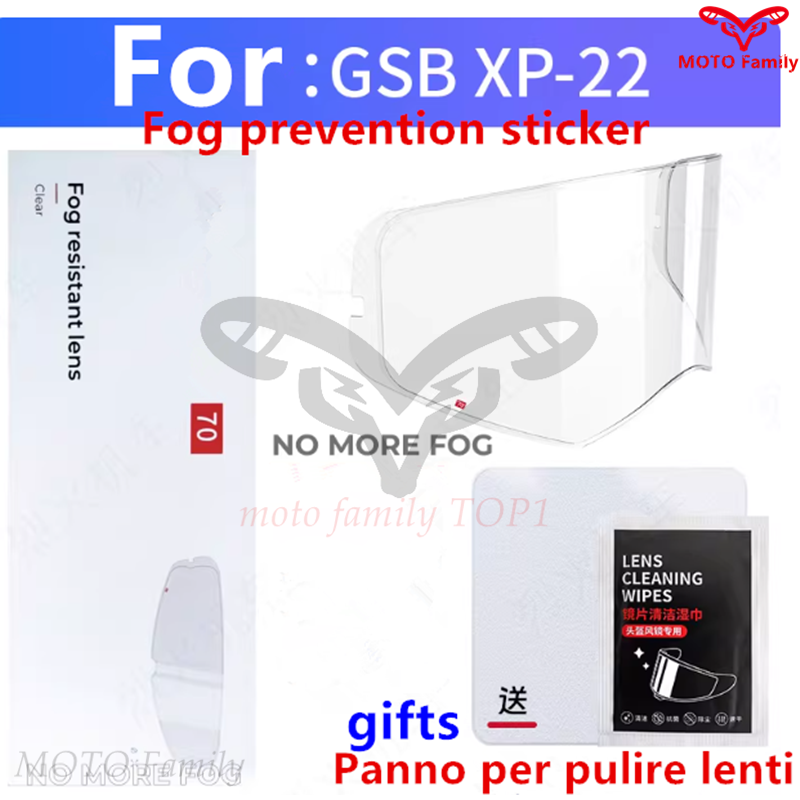 Motorcycle Gear Helmets - GSB XP-22 Helmet Special Lens Anti-Fog