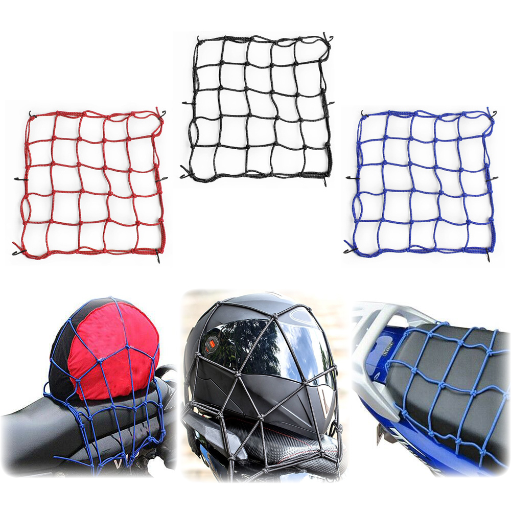 Motorcycle Gear Helmets - 6 Hooks Luggage Net Protective Gears