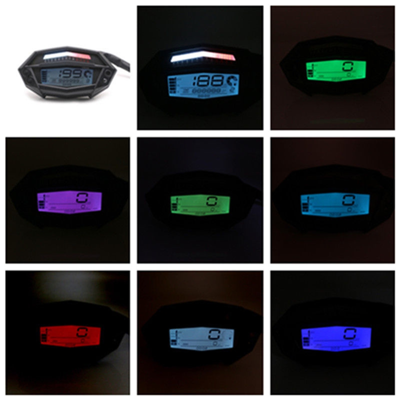 Motorcycle Gear Icon - Motorcycle Gauge LCD Speedometer Adjustable Color