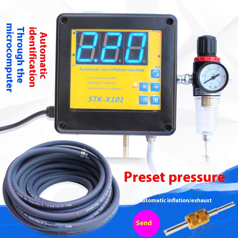 Fully Automatic Car Tire Infla - Tyre Pressure Gauge reseña y precio