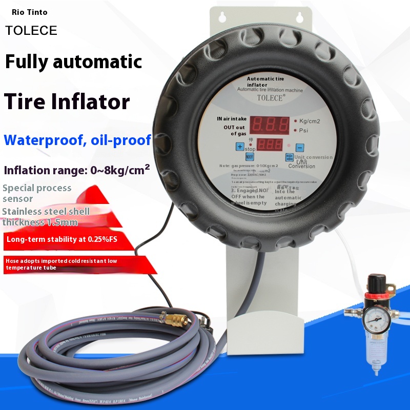 Fully Automatic Car Tire Infla - Tyre Pressure Gauge reseña y precio