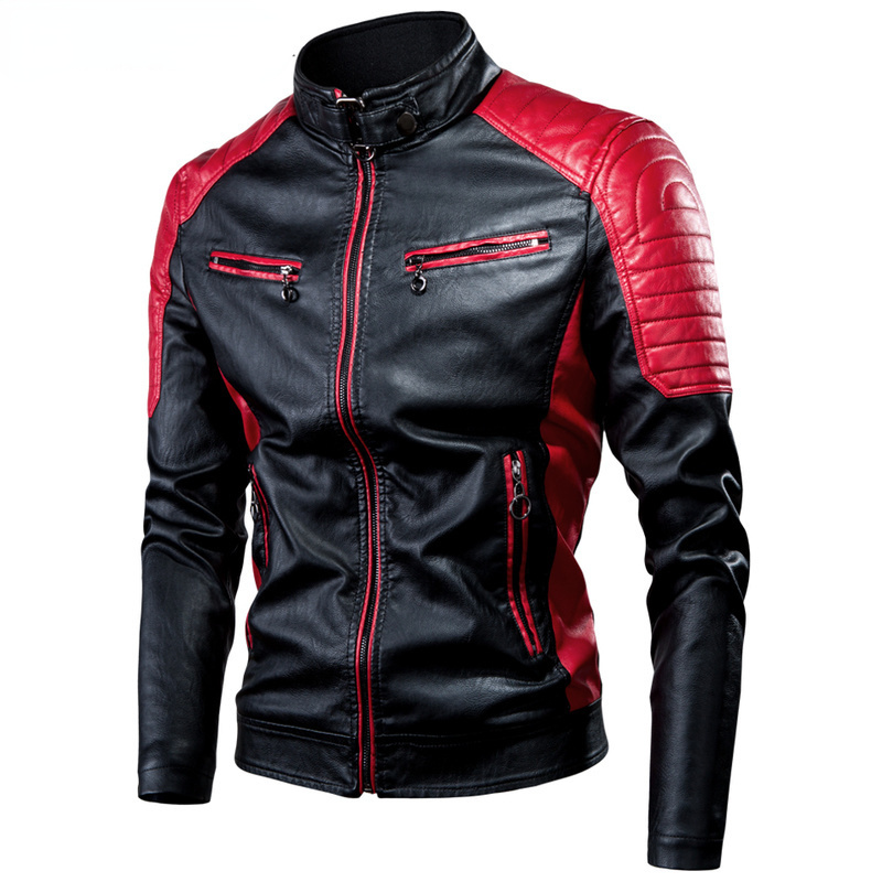 Men Motorcycle Leather Jacket  - Riding Jacket Leather reseña y precio