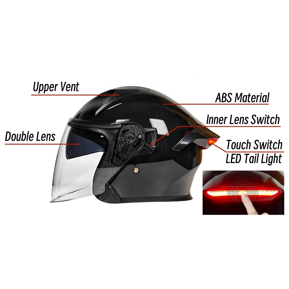 Double Lens LED Tail Light Mot - Motorcycle Gear Helmets reseña y precio