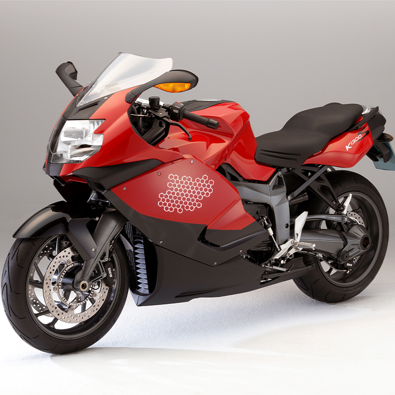 Motorcycle Sticker Honeycomb H - Motorcycle Gear Helmets reseña y precio