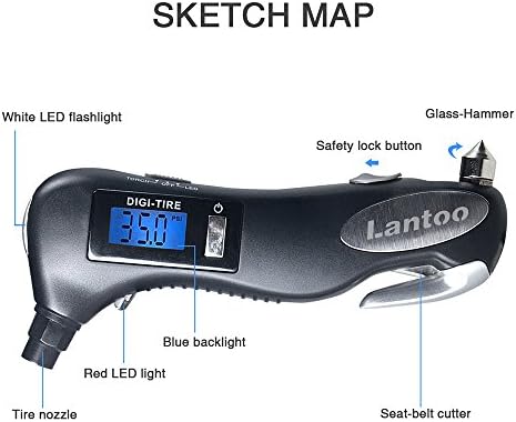 Digital Tire Pressure Gauge 15 - Tyre Pressure Gauge reseña y precio