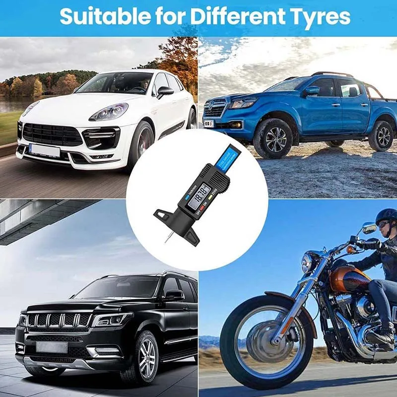 Digital Motorcycle Car Tire Ty - Tyre Pressure Gauge reseña y precio