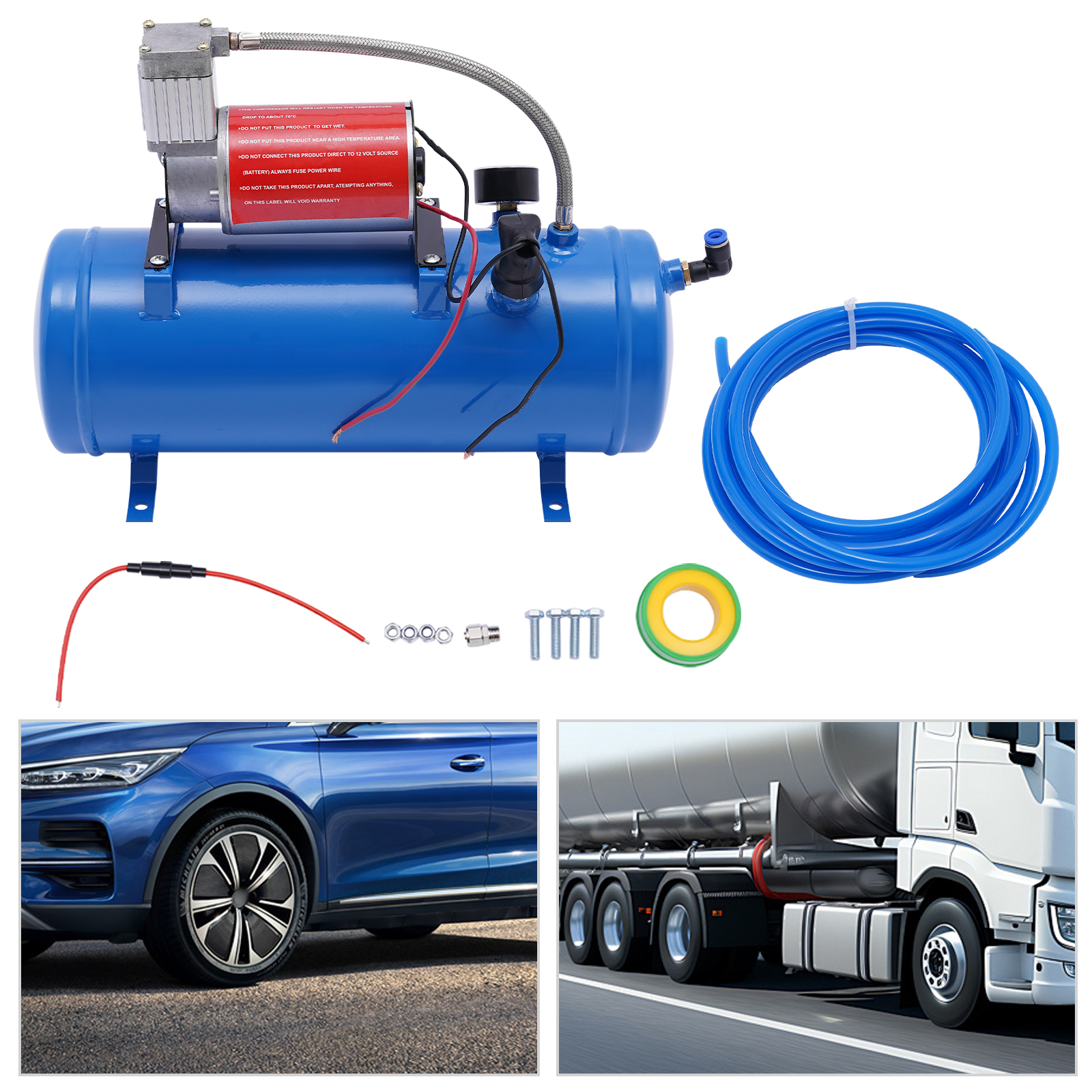 100 Psi Air Compressor Pump Un - Tyre Pressure Gauge reseña y precio