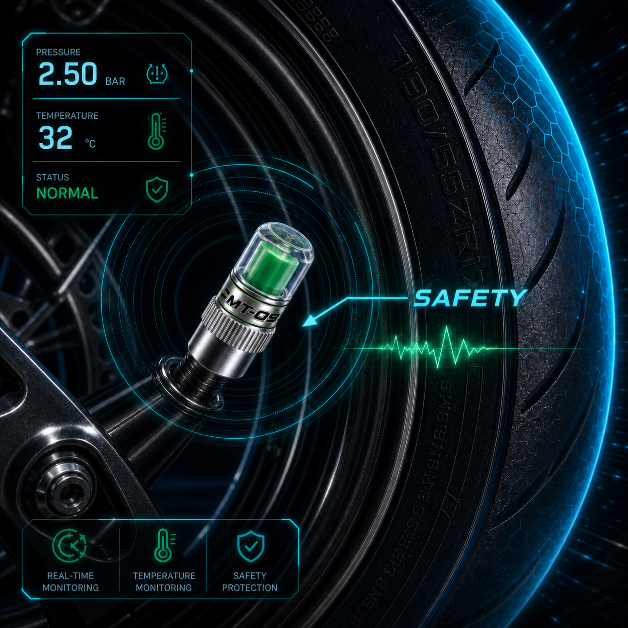 Motorcycle Tire Air Pressure M - Tyre Pressure Gauge reseña y precio