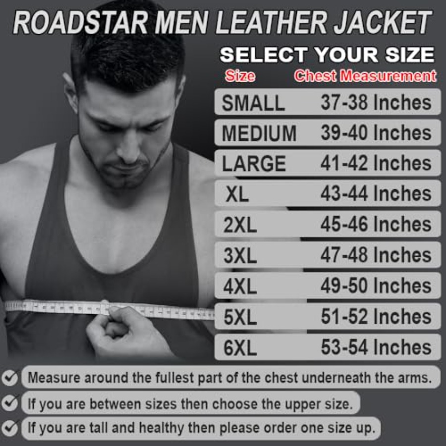 Men's Leather Motorcycle Jacke - Riding Jacket Leather reseña y precio