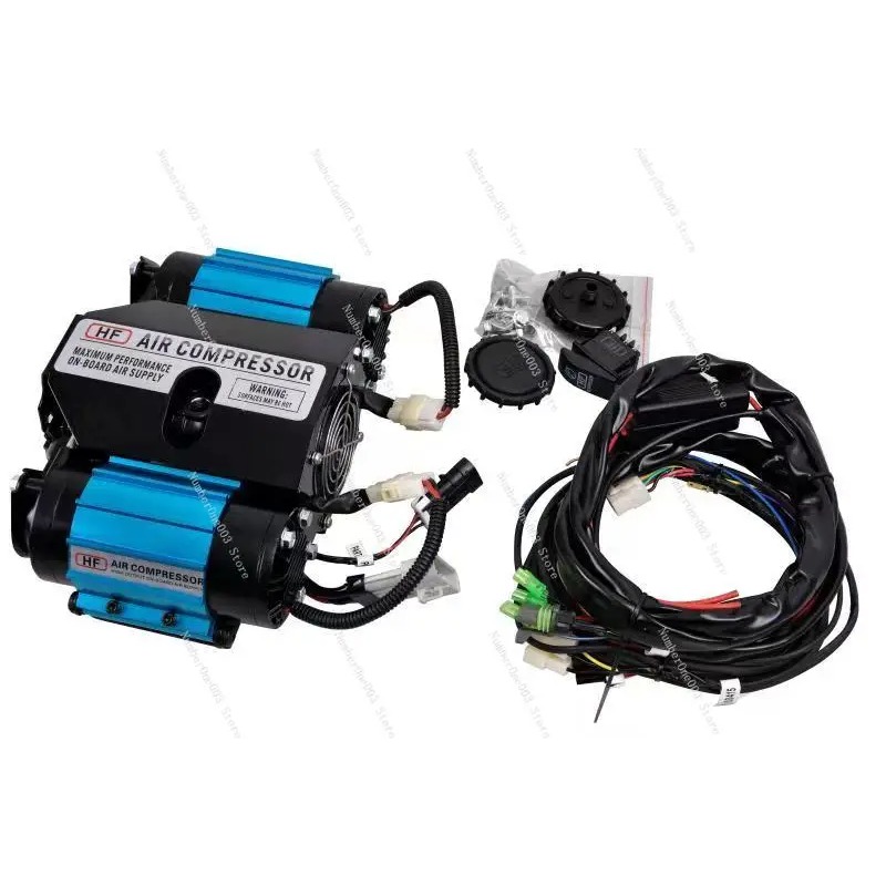 Double Cylinder Air Pump HF Pu - Tyre Pressure Gauge reseña y precio