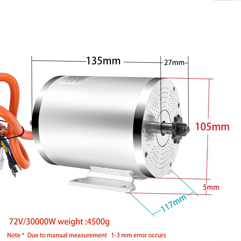 48V 72V 3000W 2000W Electric B - Motorcycle Gear Hub reseña y precio