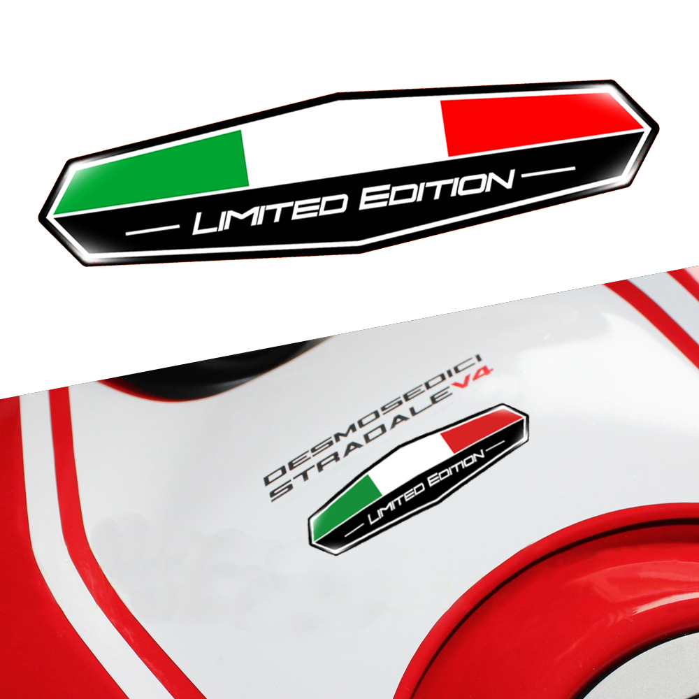 Italy Flag 3D Epoxy Sticker Mo - Motorcycle Gear Hub reseña y precio