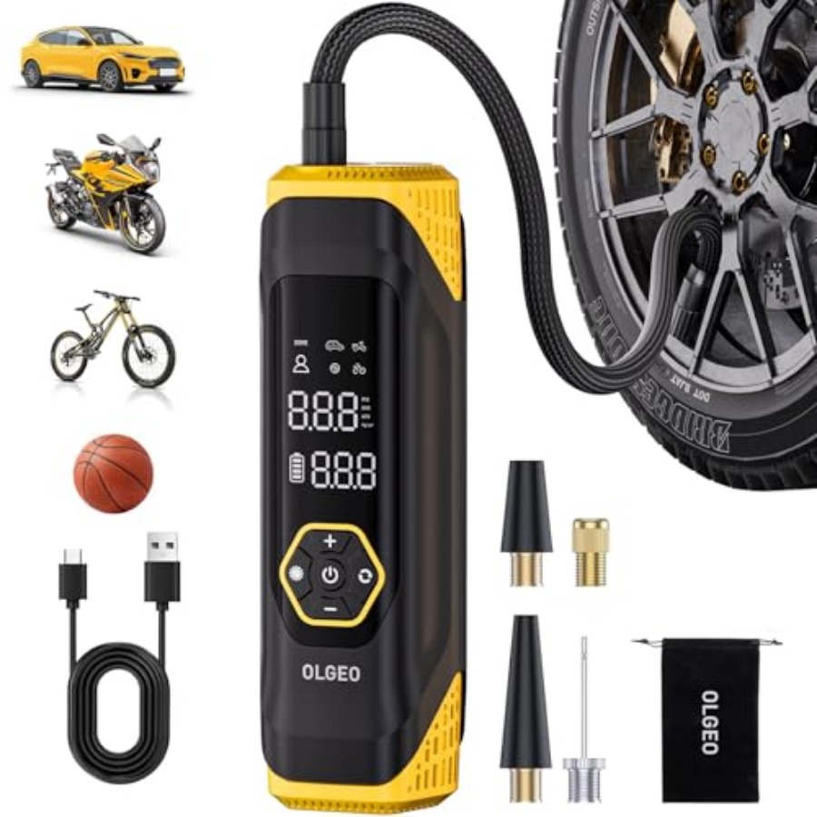 Tire Inflator Portable Air Com - Tyre Pressure Gauge reseña y precio