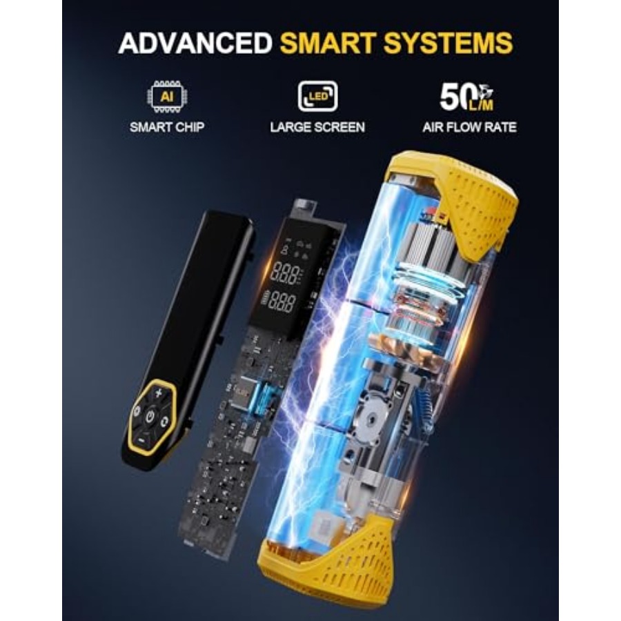 Tire Inflator Portable Air Com - Tyre Pressure Gauge reseña y precio